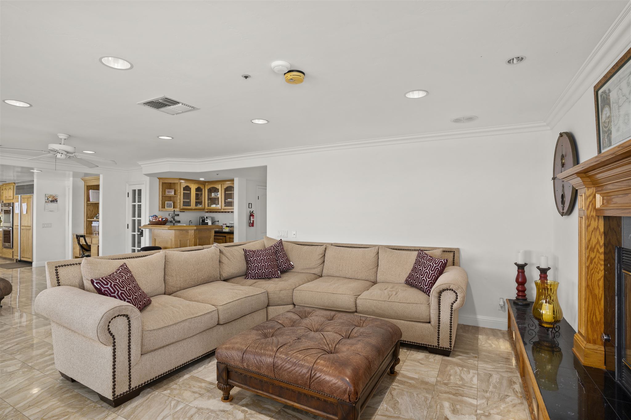 Comfortable common area inside the Ocean Ridge treatment center.