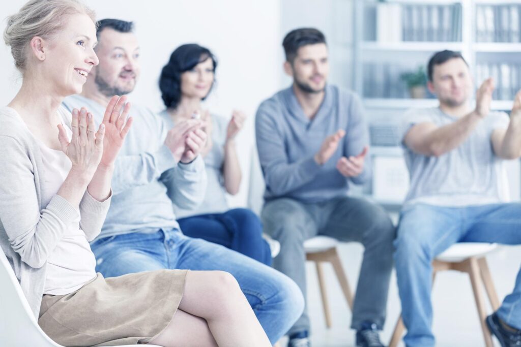 group of people during a group therapy