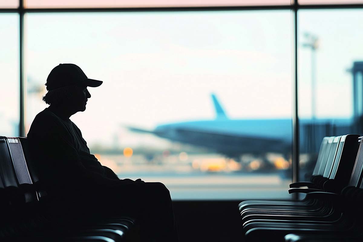 Person at the airport
