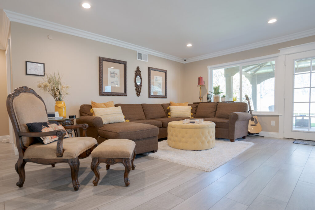 Comfortable living space for intake