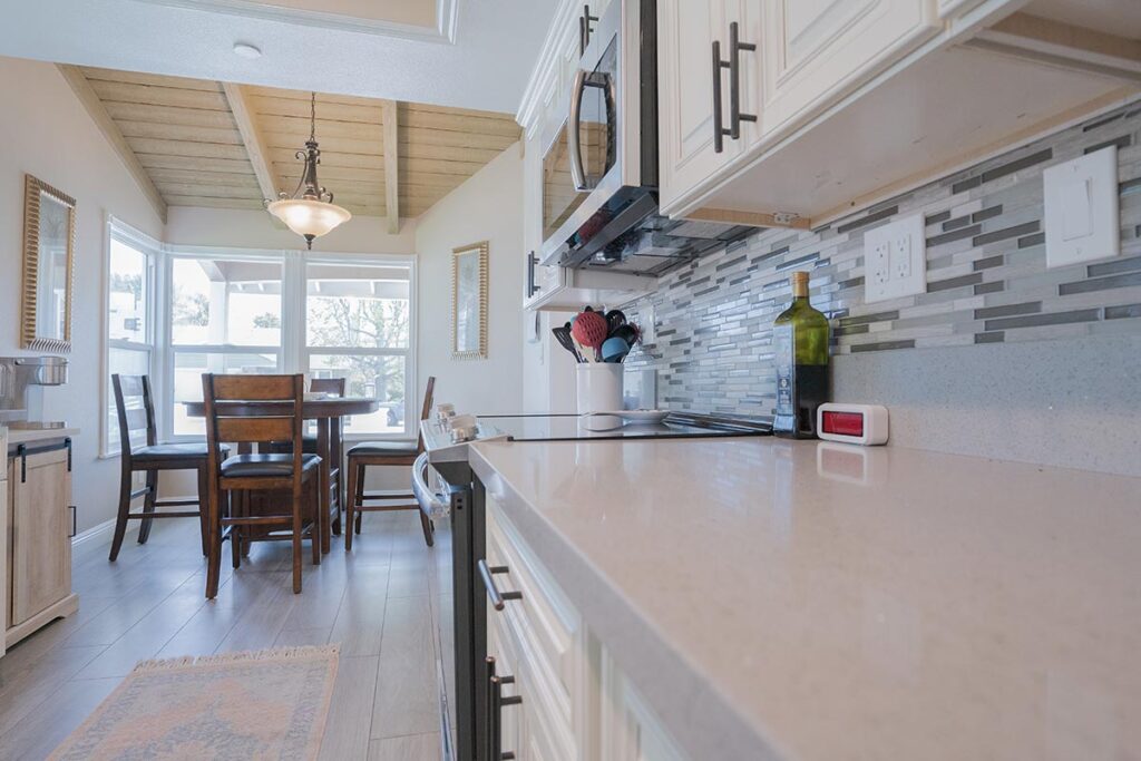Kitchen and dining space at Ocean Ridge