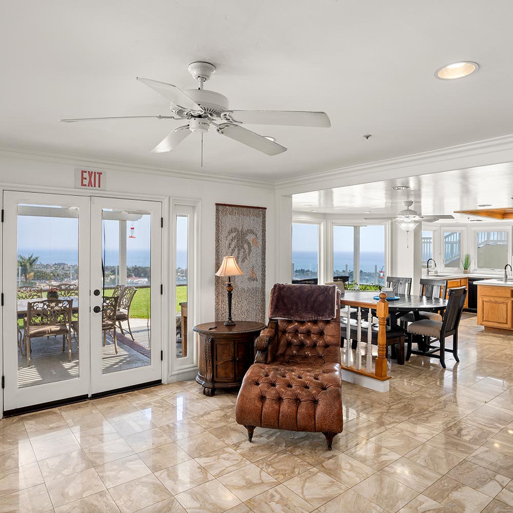 Living space at Ocean Ridge