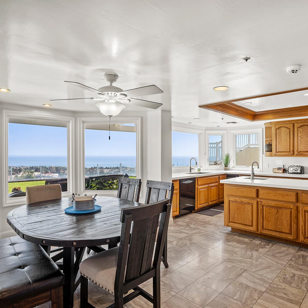 Dining area and kitchen at Ocean Ridge