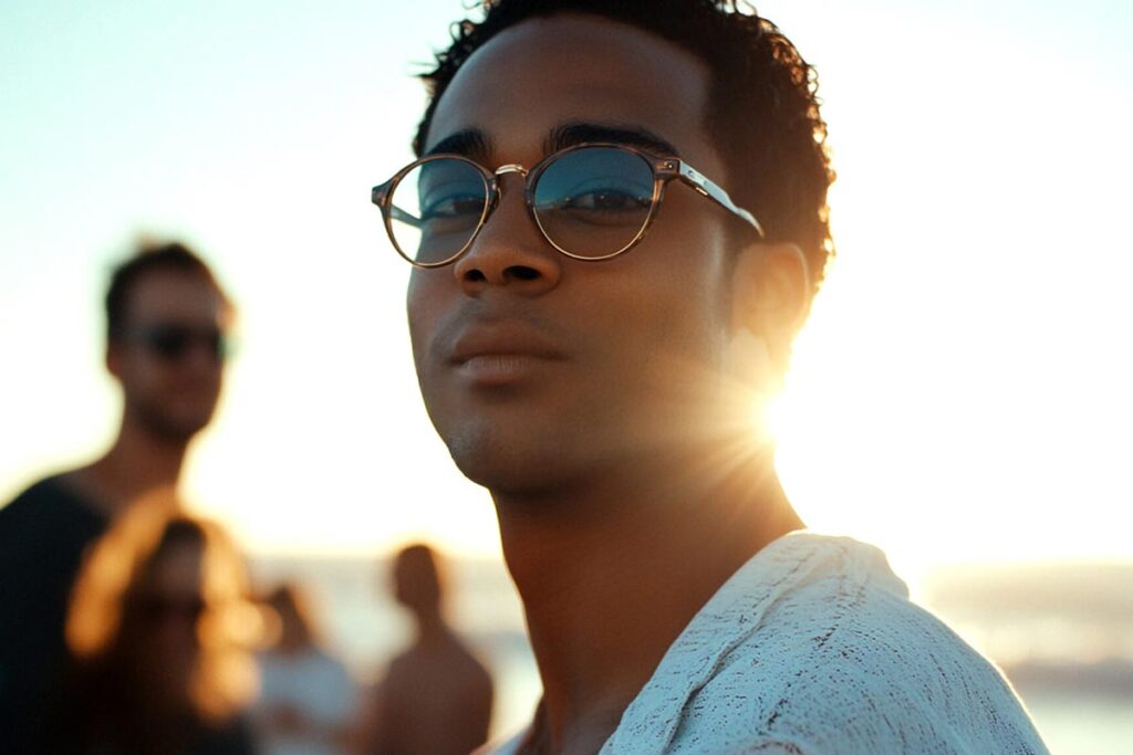 A relaxed man enjoying the beach while in residential rehab in Southern California