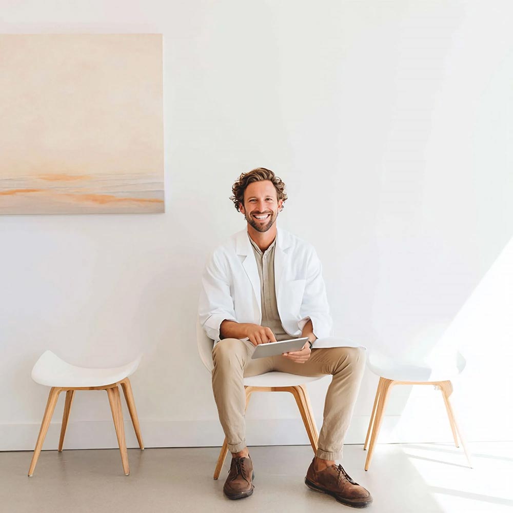 A doctor at an Orange County Detox Center smiling