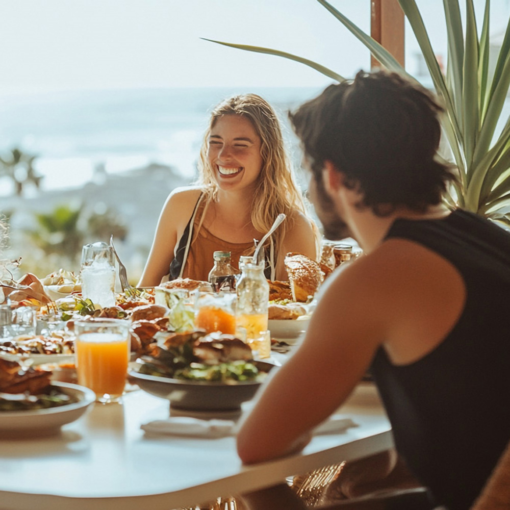 Group of people at brunch